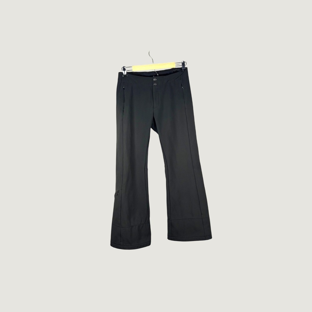 The North Face Womens Black Softshell Ski Snow Pants Flared Leg Gaiters